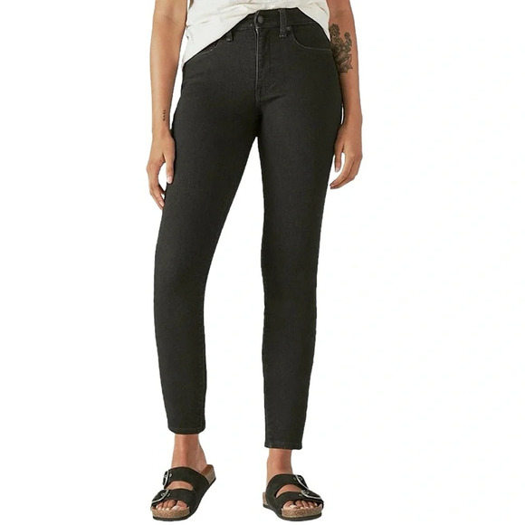 Lucky Brand Womens High Rise  Bridgette Skinny Weathered Black SZ 0/24 - Picture 2 of 13